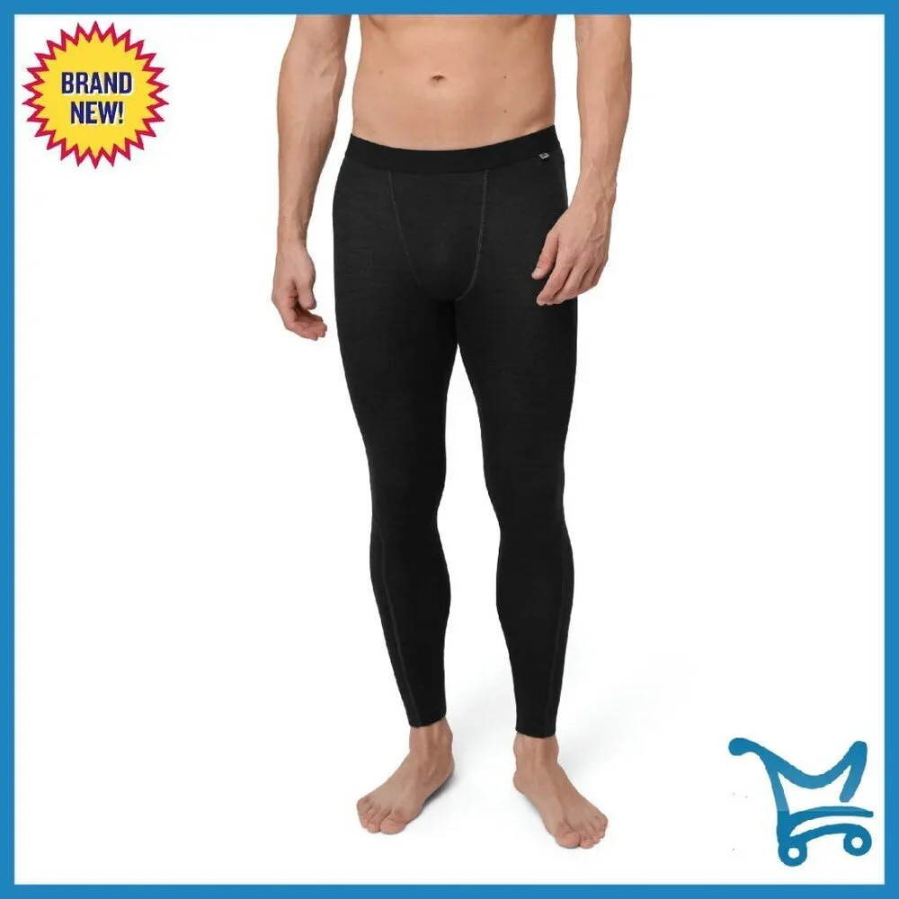 Men's Merino Wool Thermal Base Layer Pants Large Long Johns